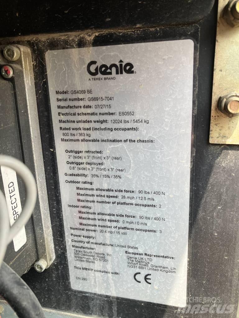 Genie GS 4069 BE Ножични работни платформи