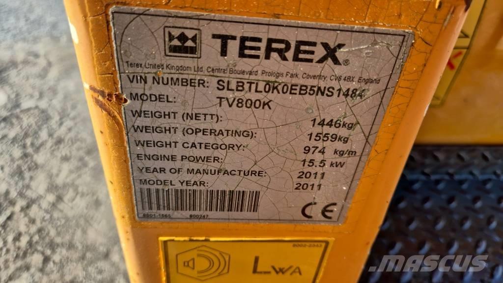 Terex TV 800 Двойни барабанни ролки
