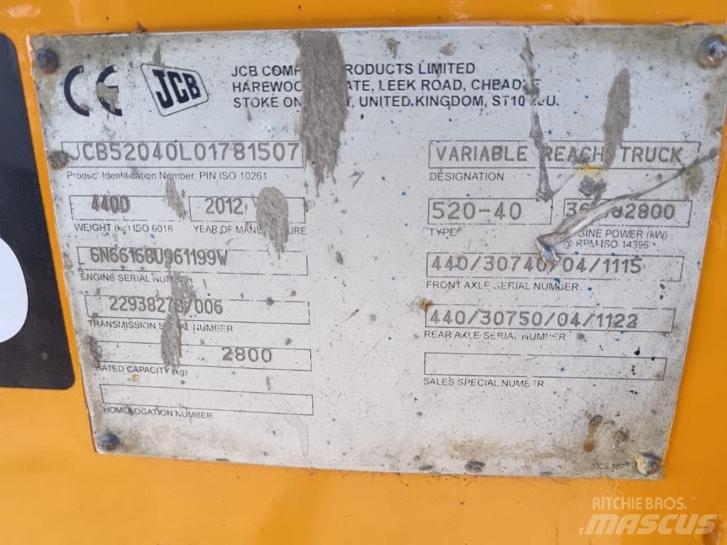 JCB 520-40 Телескопични товарачи