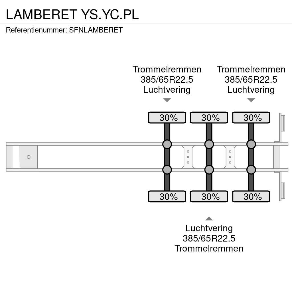 Lamberet YS.YC.PL Температурно-контролирани полуремаркета
