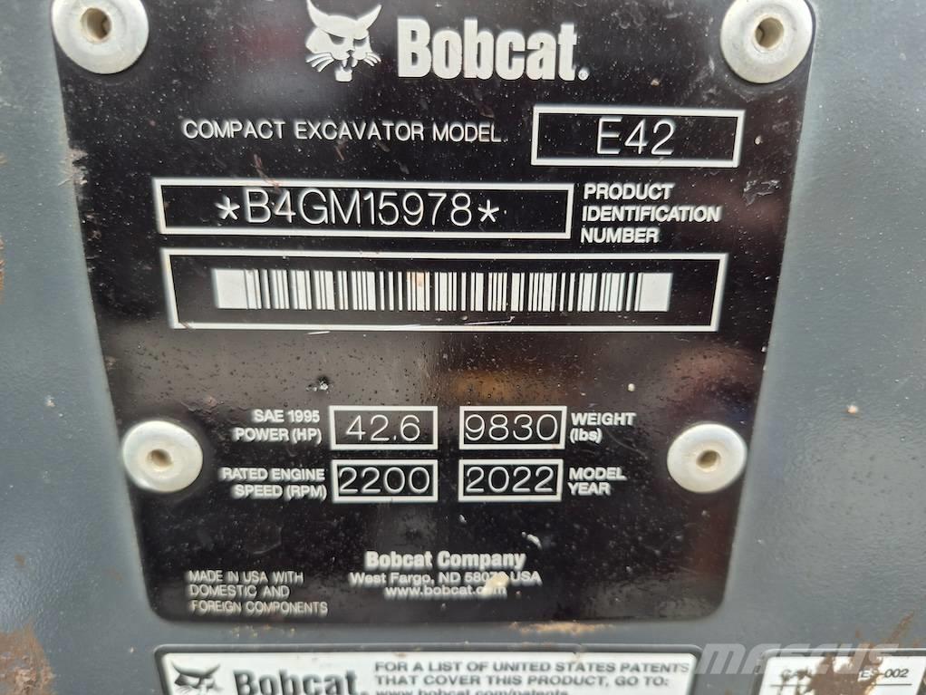 Bobcat E 42 Мини екскаватори < 7 т