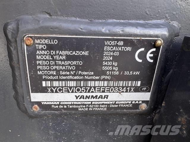 Yanmar Vio 57 Мини екскаватори < 7 т