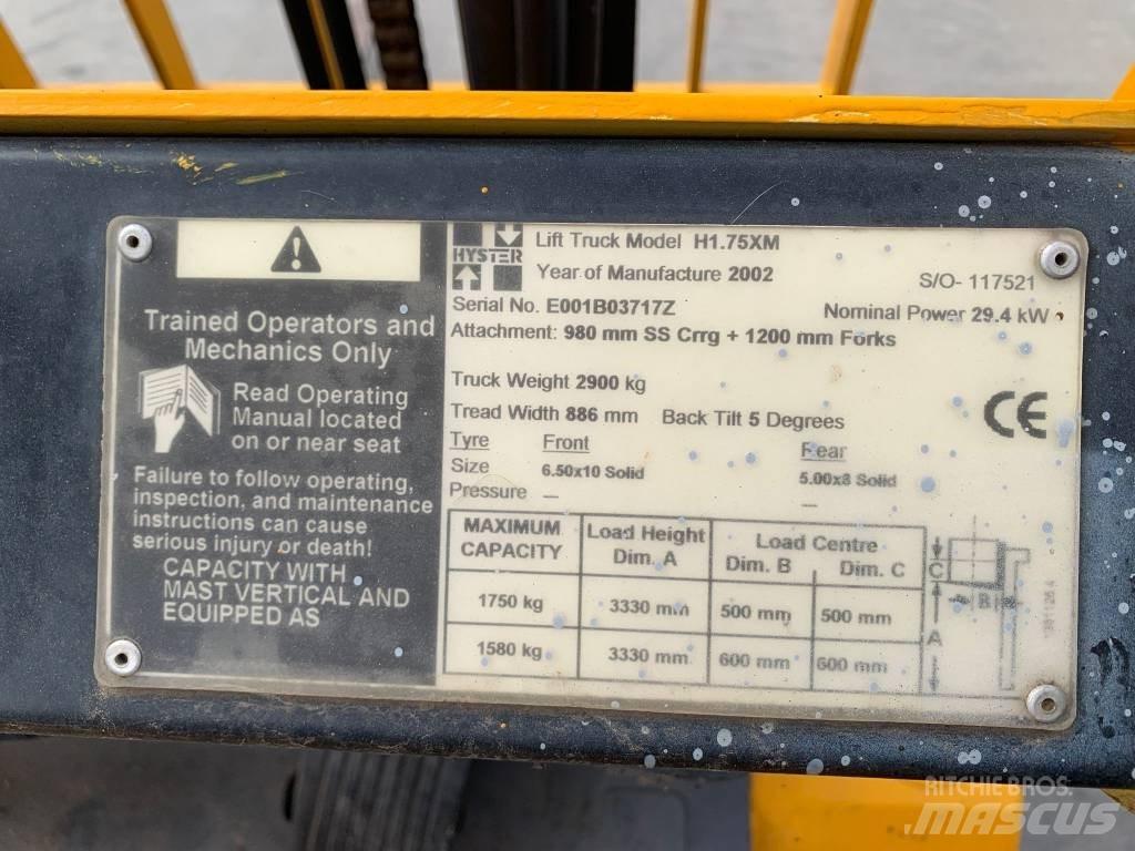 Hyster H 1.75 XM Камиони с АГУ