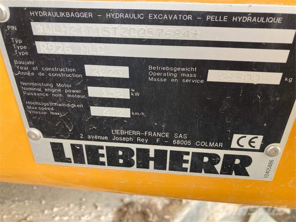 Liebherr R926 Верижен екскаватор