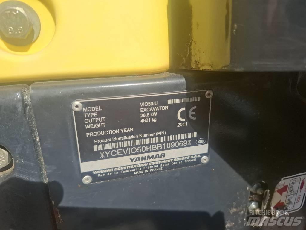Yanmar Vio 50 U Мини екскаватори < 7 т