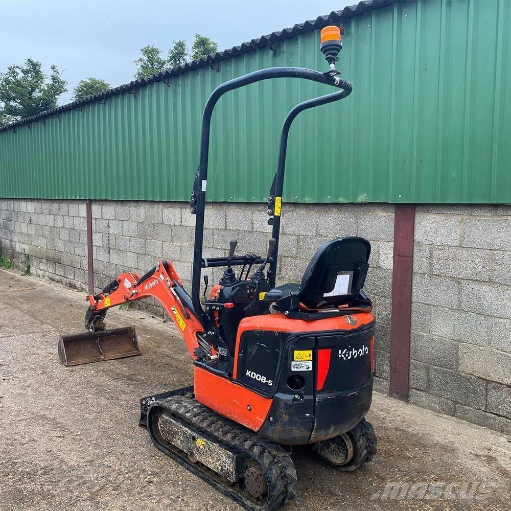 Kubota K 008-5 Мини екскаватори < 7 т