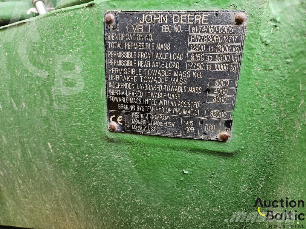 John Deere 7830 Трактори