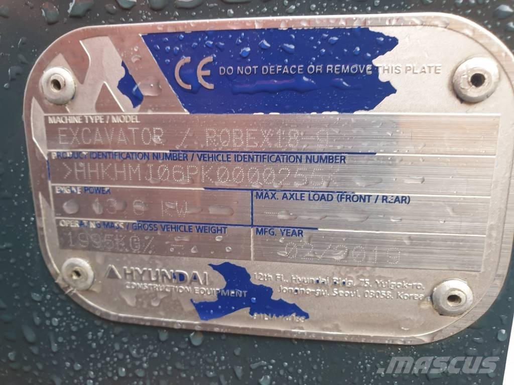 Hyundai Robex 18-9 Мини екскаватори < 7 т