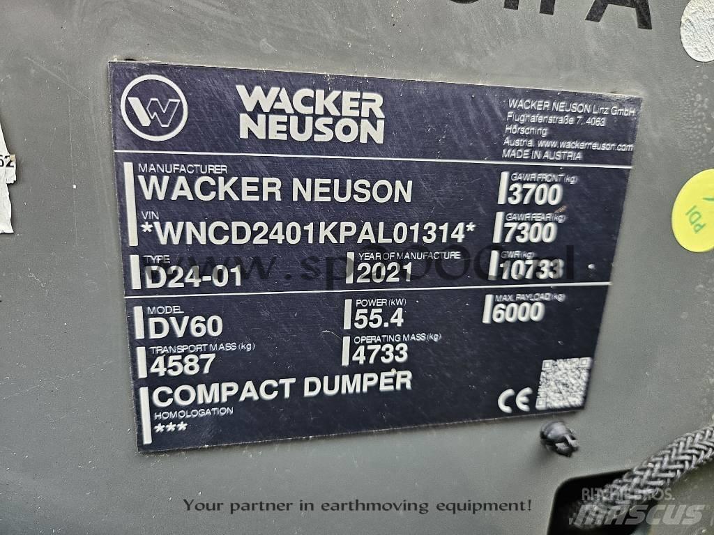 Wacker Neuson DV 60 Странични самосвали