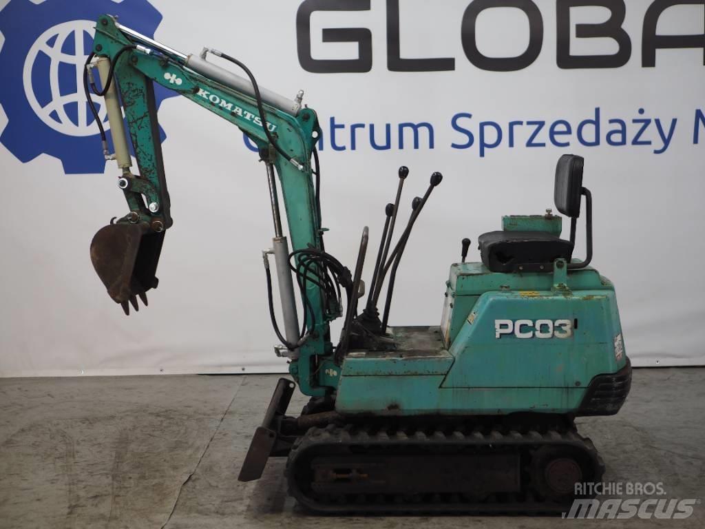 Komatsu PC03-1 Мини екскаватори < 7 т