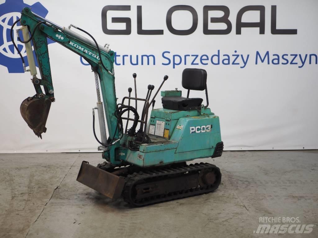 Komatsu PC03-1 Мини екскаватори < 7 т