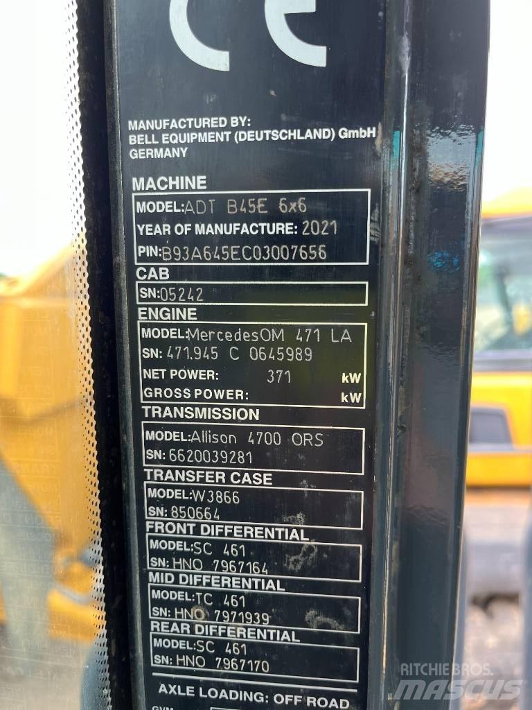 Bell B45E Дъмпери/моторни превозни средства