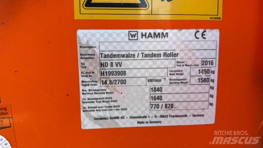 Hamm HD 8 VV Двойни барабанни ролки
