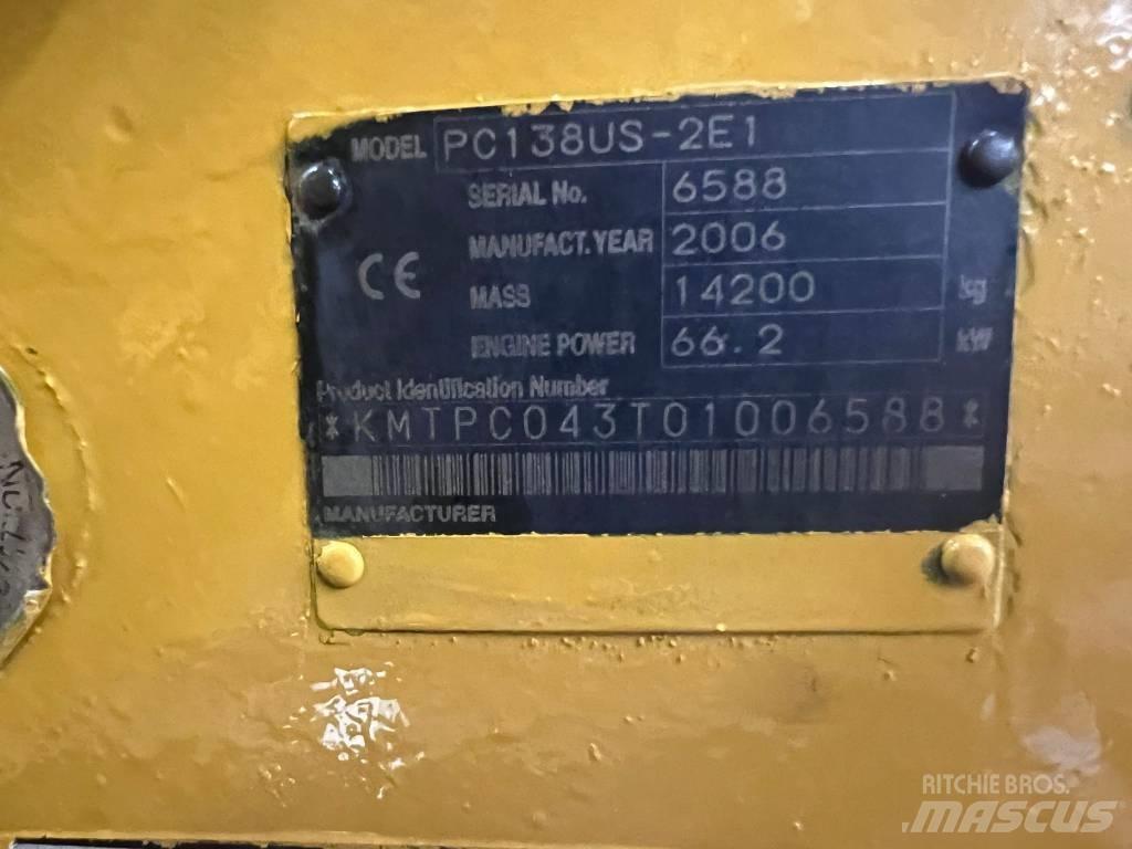 Komatsu PC 138 US Верижен екскаватор