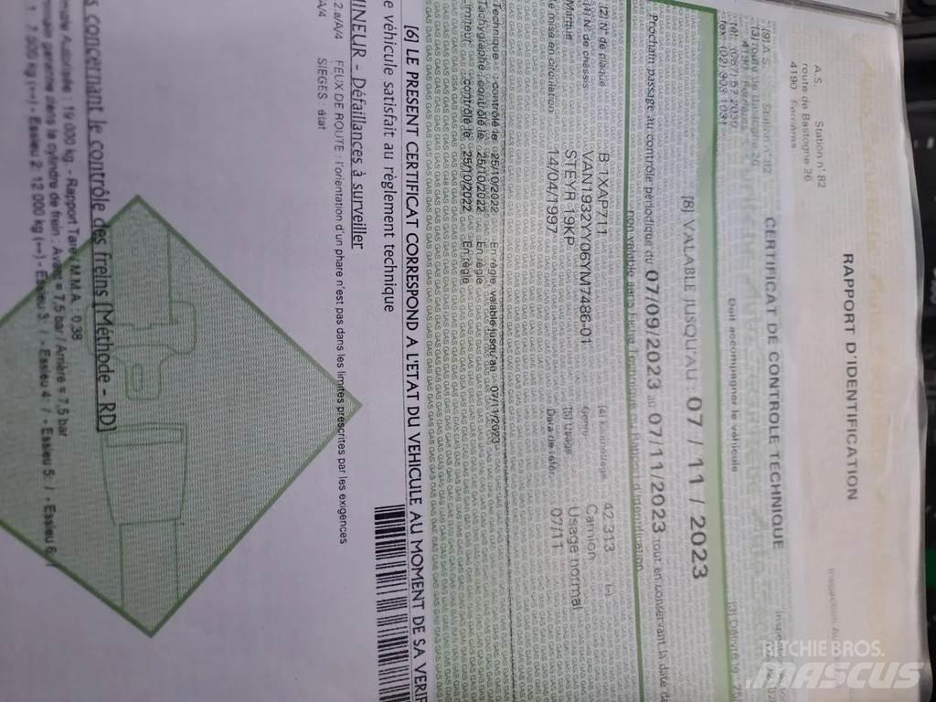Steyr 19KP Камиони с кран с кука