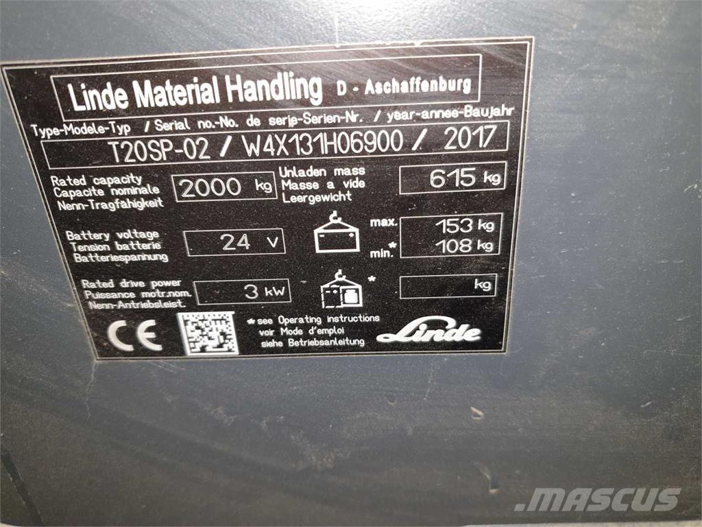 Linde T20SP ION Самоходни товарачи
