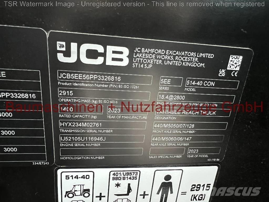 JCB 514-40 CTC -Demo- Телескопични товарачи