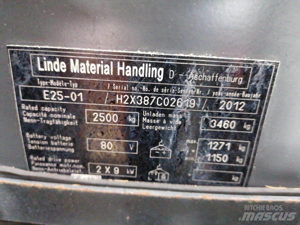 Linde E25-01 Електрически вилични кари-повдигачи