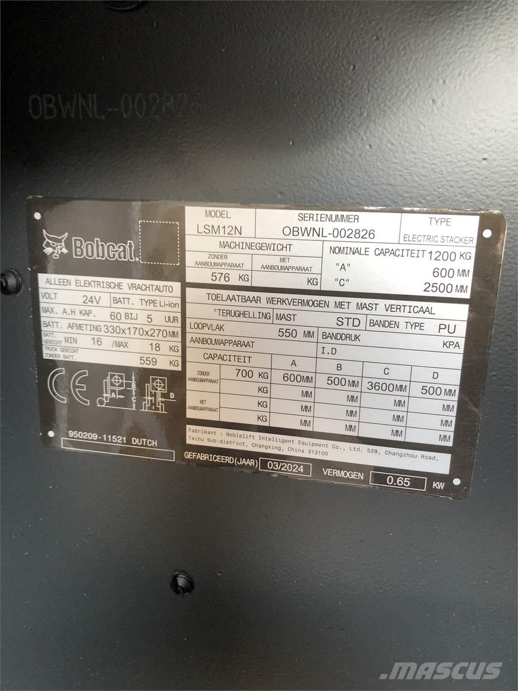Bobcat LSM12N Колички високоповдигачи с теглич