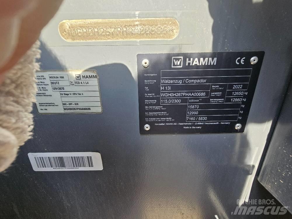 Hamm H13 i Еднобарабанни ролки
