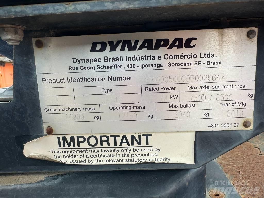Dynapac CP 142 Пневматични гумени  ролки
