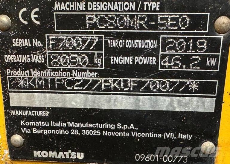 Komatsu PC 80 MR-5EO Средни екскаватори 7т - 12т