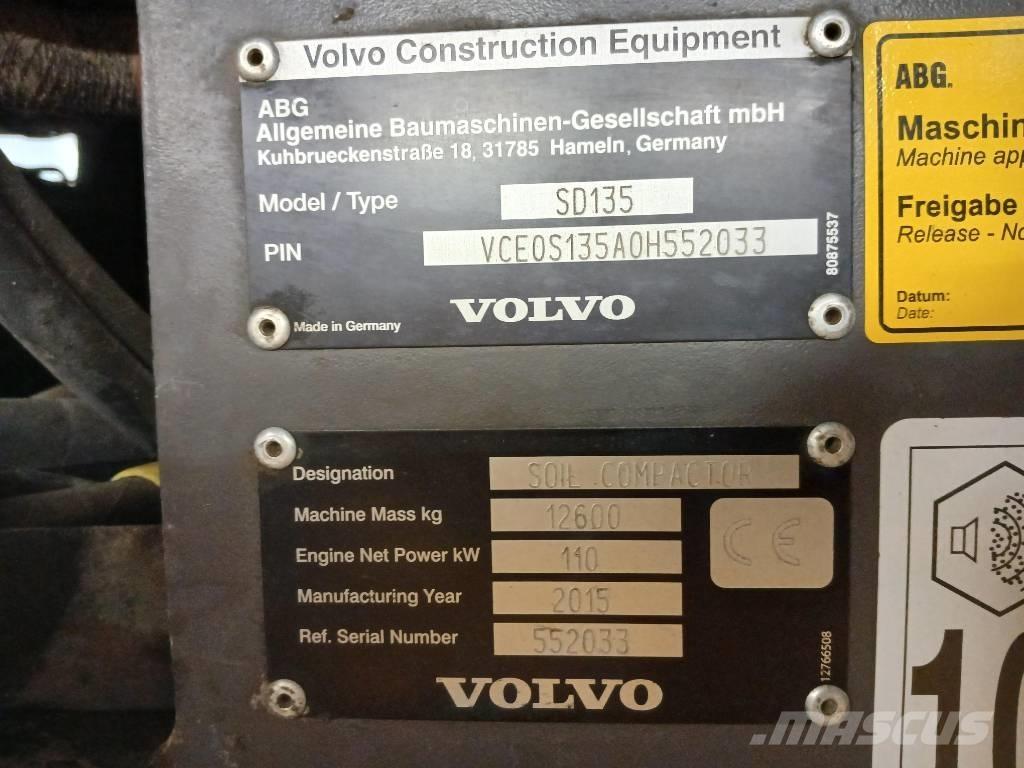 Volvo SD135, Vält Еднобарабанни ролки
