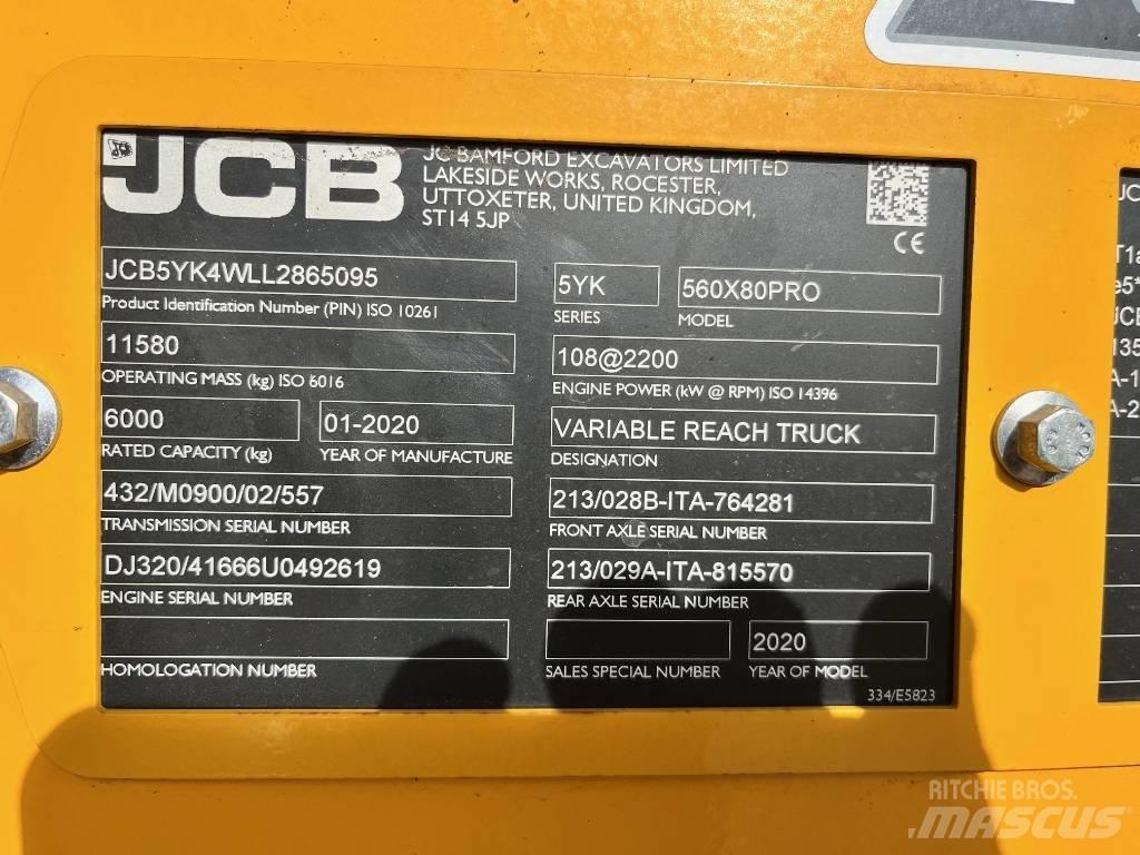 JCB 560-80 AGRI PRO Телескопични товарачи