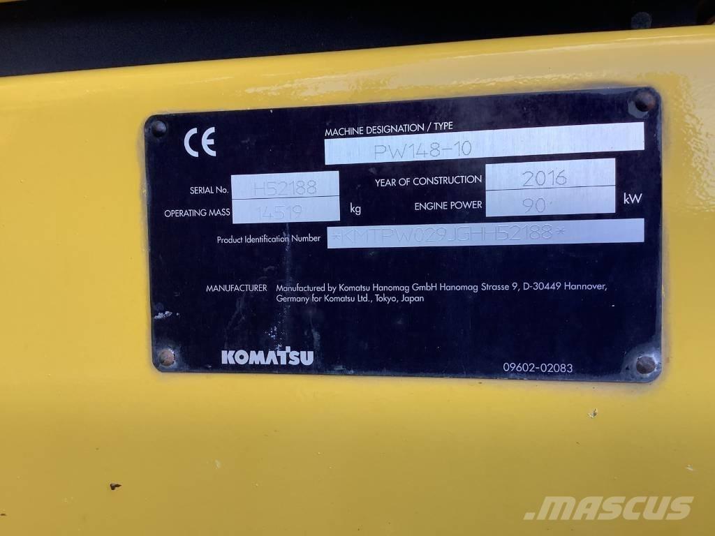 Komatsu PW148-10 Колесни екскаватори