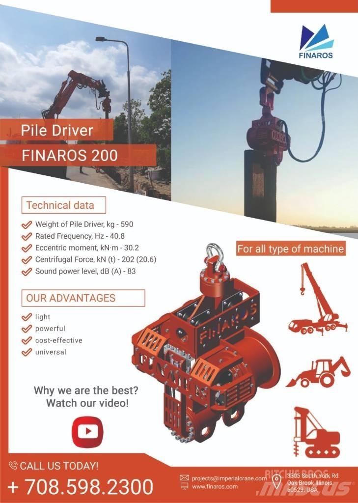  Finaros FR200 Хидравлични чукове за набиване
