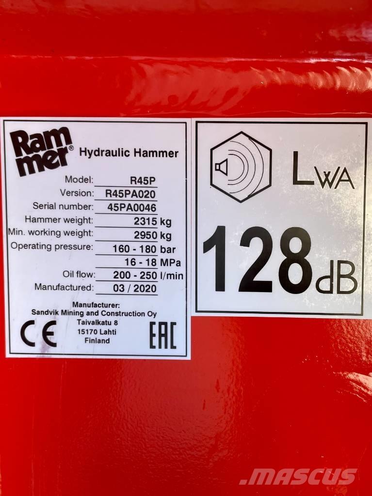 Rammer R45P Чукове/Раздробители
