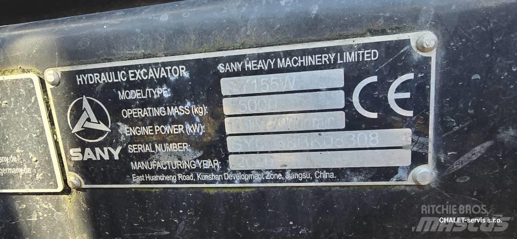 Sany SY 155 W Колесни екскаватори