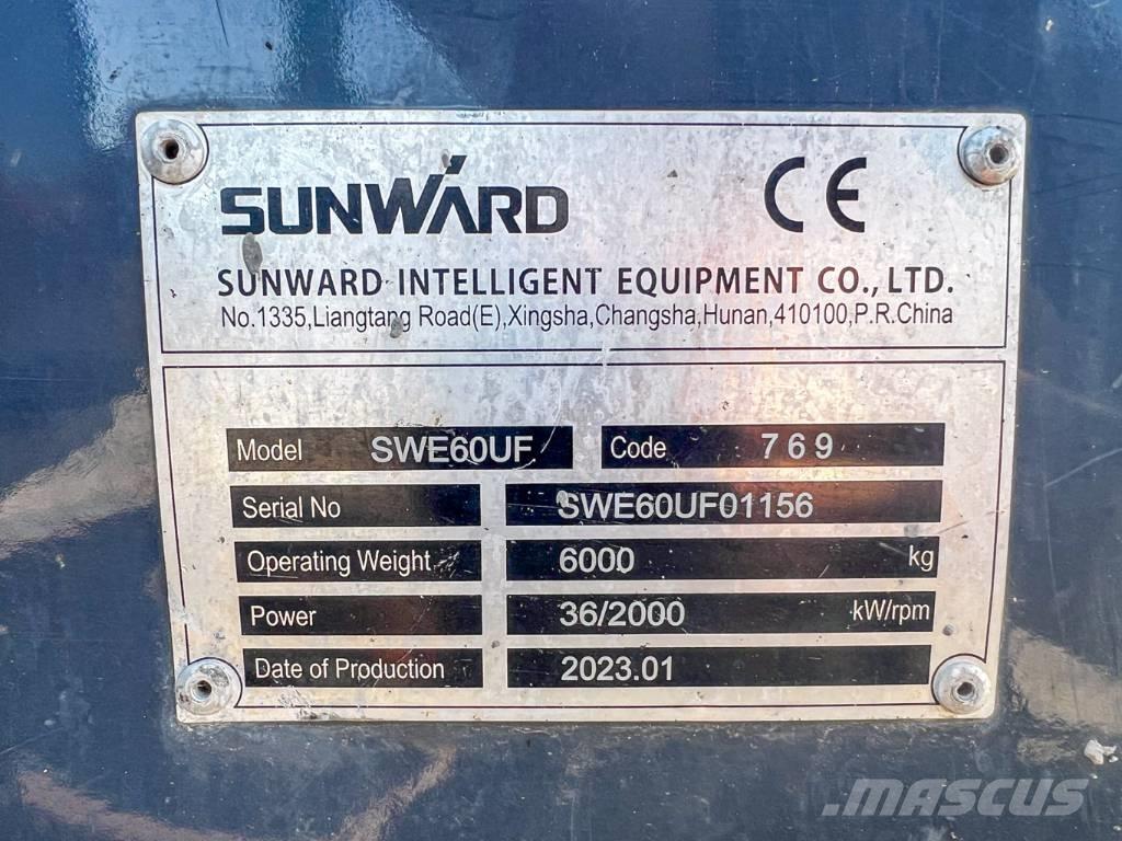 Sunward 60UF Мини екскаватори < 7 т