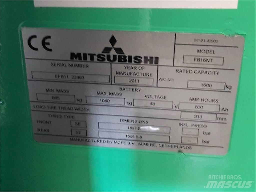 Mitsubishi FB16NT Електрически вилични кари-повдигачи