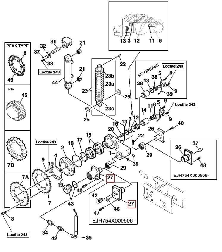  Sworzeń F063515 Глави за харвестери