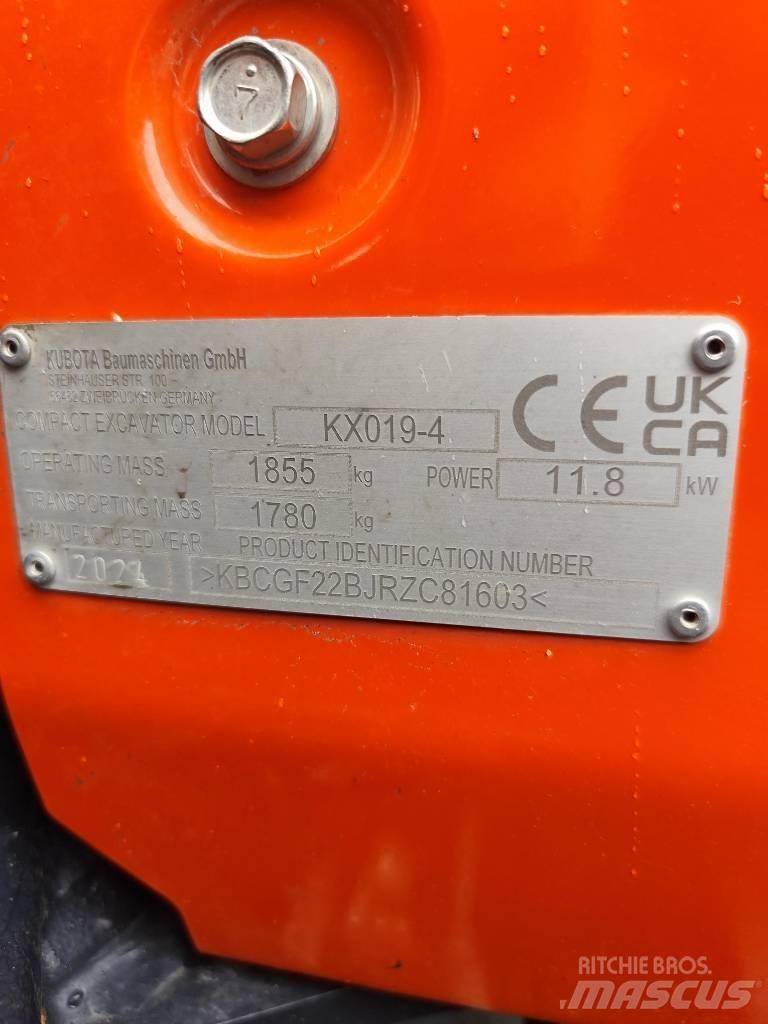 Kubota KX 019-4 Мини екскаватори < 7 т