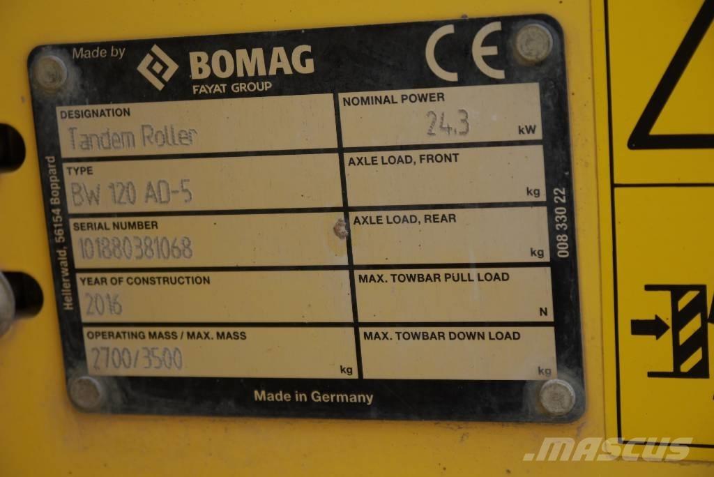 Bomag BW 120 AD-5 Двойни барабанни ролки
