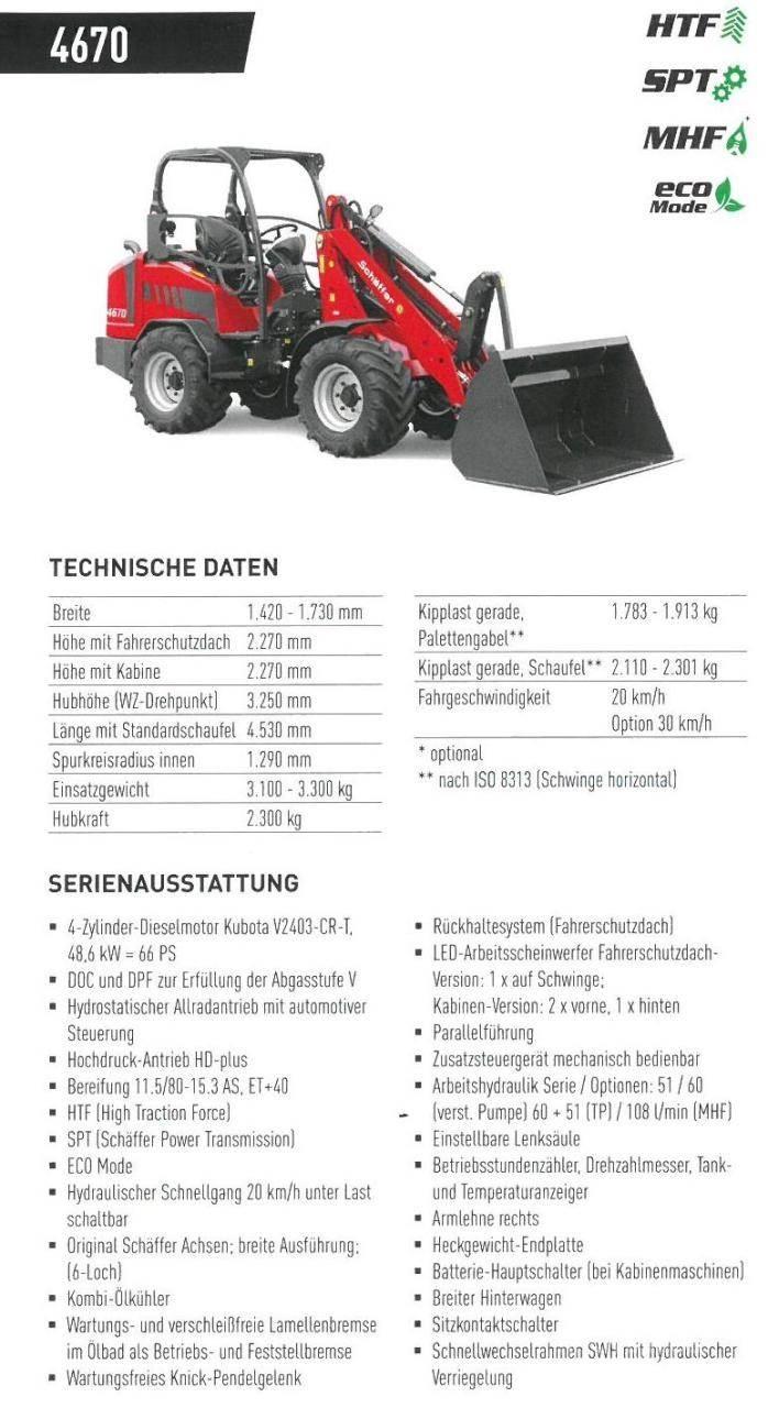 Schäffer 4670 Мини товарачи