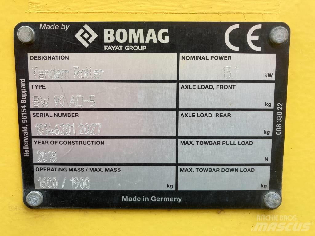 Bomag BW 90 AD-5 Двойни барабанни ролки
