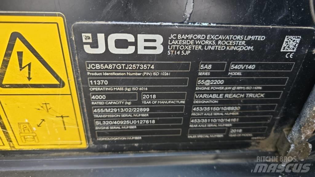 JCB 540-140 Телескопични товарачи