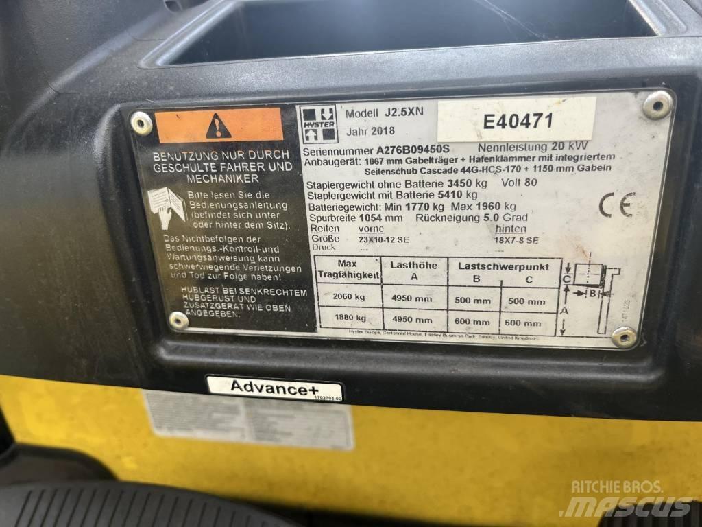 Hyster J2.5XN Електрически вилични кари-повдигачи