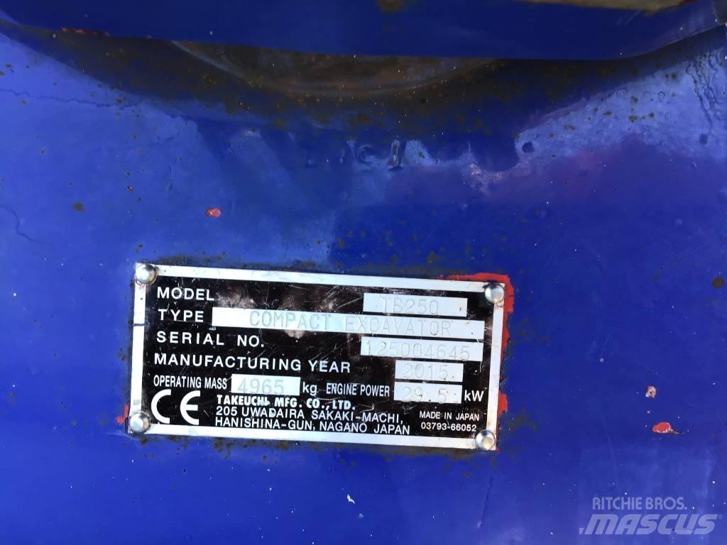 Takeuchi TB 250 Мини екскаватори < 7 т