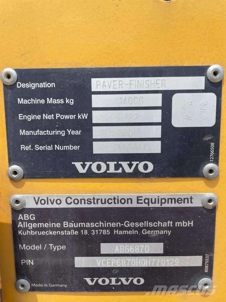 Volvo ABG 6870 Машини за асфалт