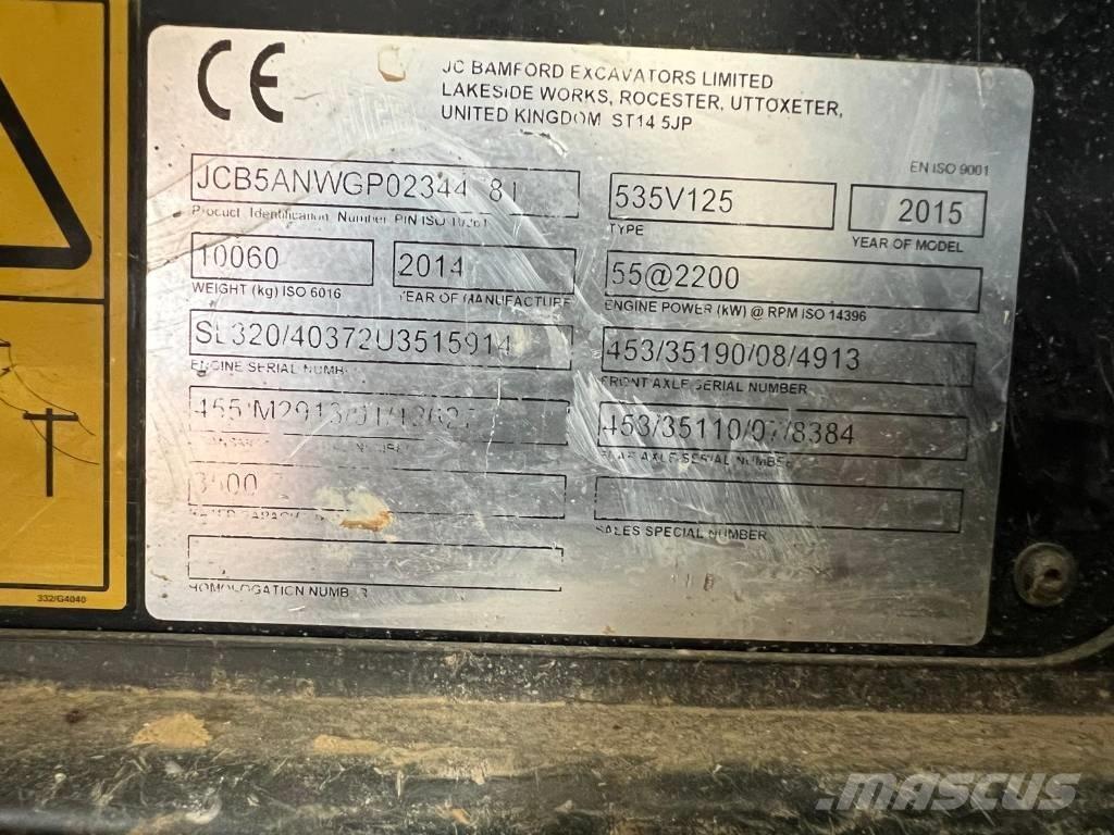 JCB 535-125 Телескопични товарачи