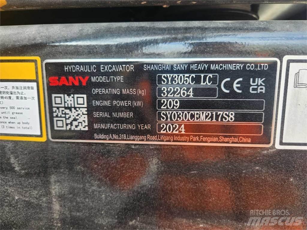 Sany SY305C Верижен екскаватор