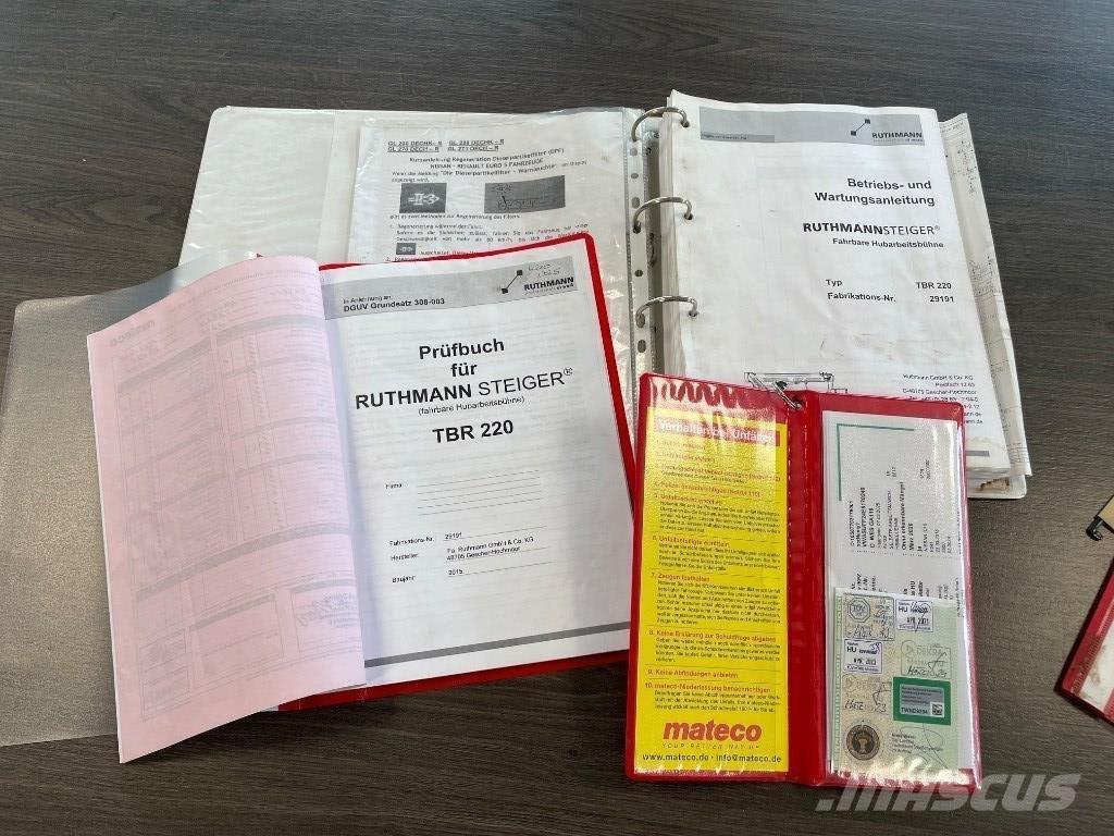 Ruthmann TBR 220 Моторизирани платформи с талига