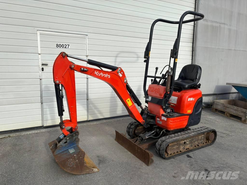 Kubota U 10-3 Мини екскаватори < 7 т