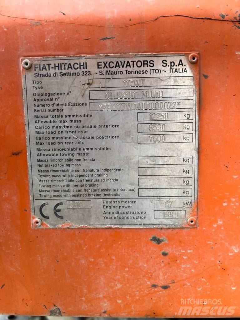 Fiat-Hitachi fh 120 Колесни екскаватори