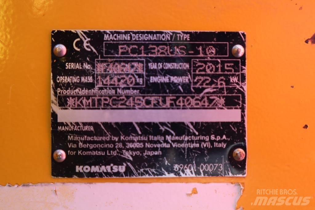 Komatsu PC138US-10 Верижен екскаватор
