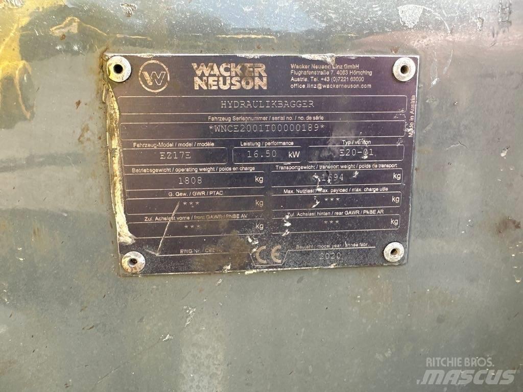 Wacker Neuson EZ17e Верижен екскаватор